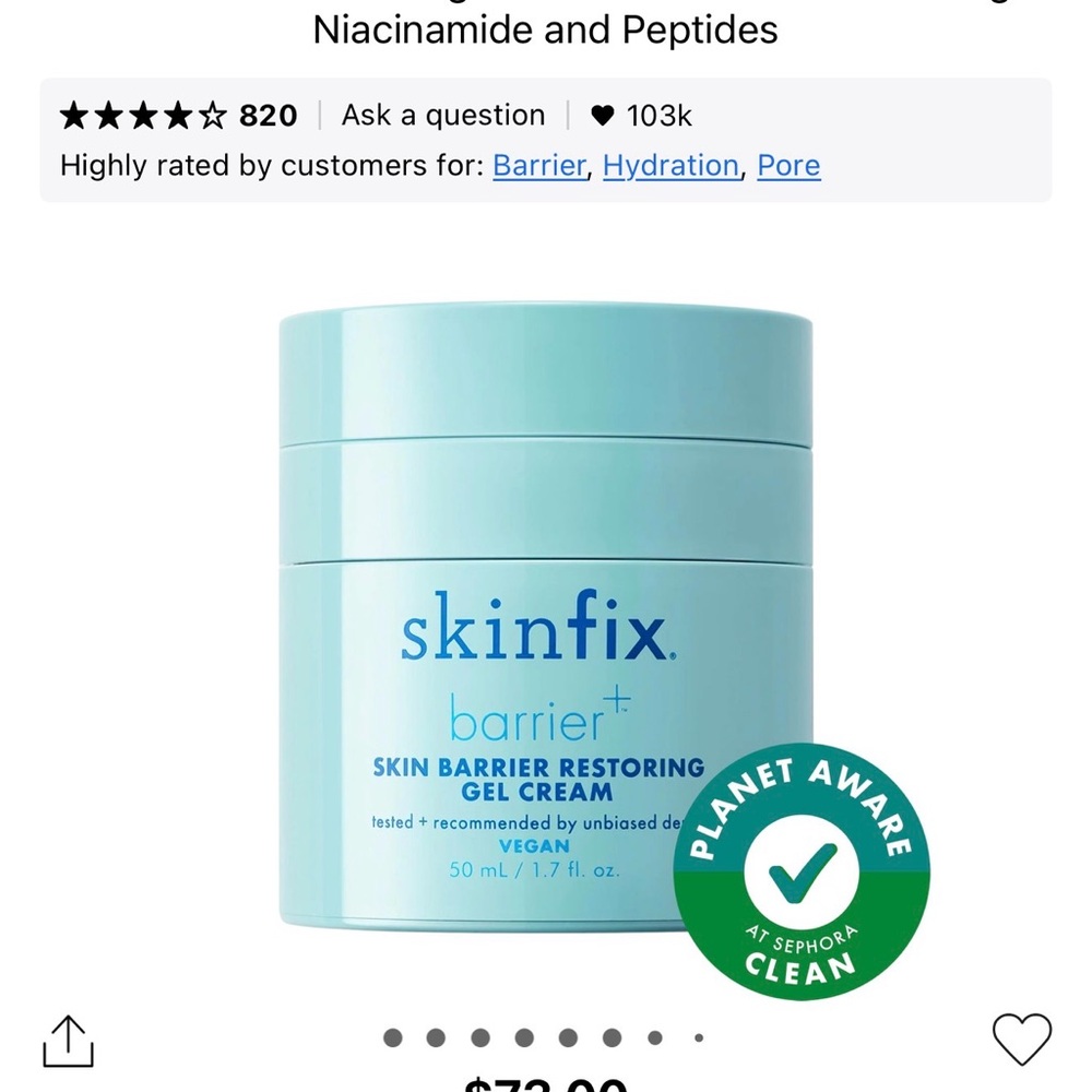 Skin Barrier Restoring Gel Cream - Light Blue